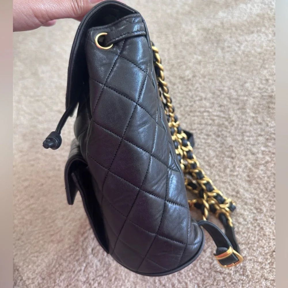 SOLD Chanel Duma Backpack Black Vintage - Picture 9 of 16